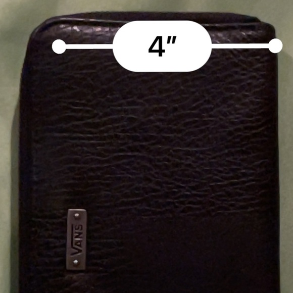 Vans ES Skatepark Floral Patterned Leather Zip Wallet - Picture 7 of 8